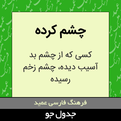 تصویری از چشم کرده