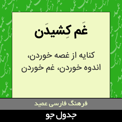 تصویری از غم کشیدن