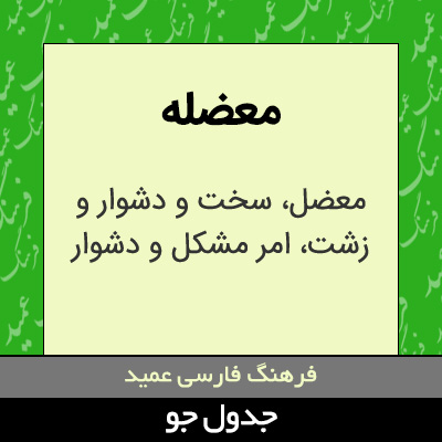 تصویری از معضله