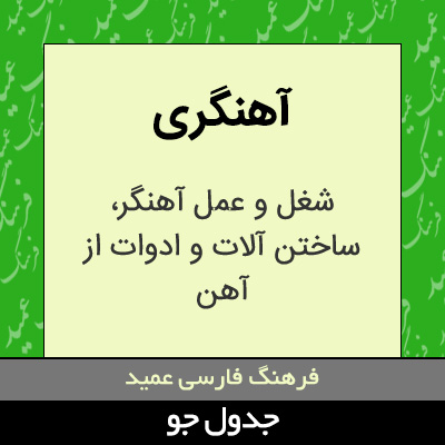 تصویری از آهنگری