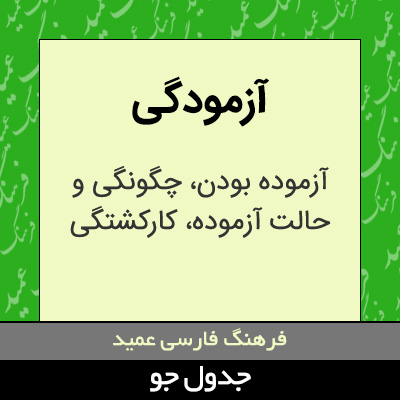 تصویری از آزمودگی