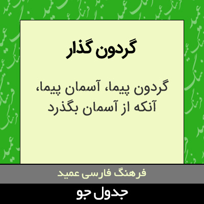 تصویری از گردون گذار