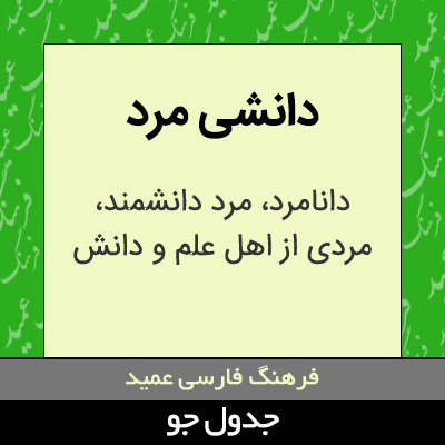 تصویری از دانشی مرد