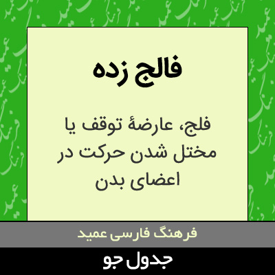 تصویری از فالج زده