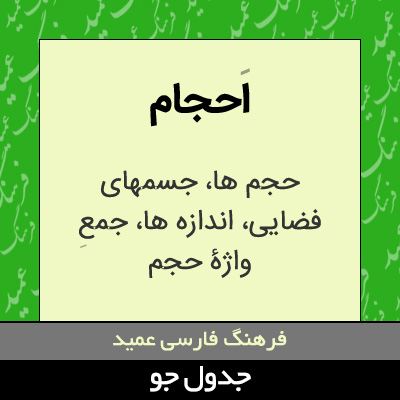 تصویری از احجام