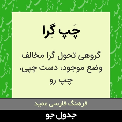 تصویری از چپ گرا