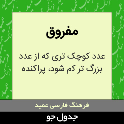 تصویری از مفروق