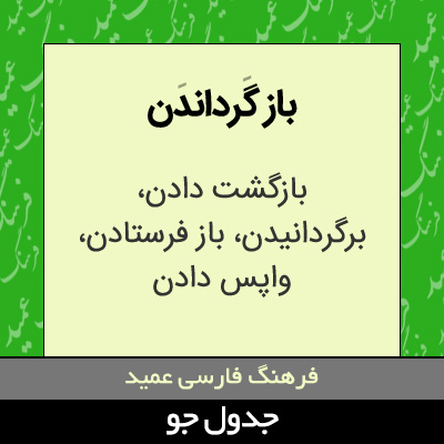 تصویری از باز گرداندن