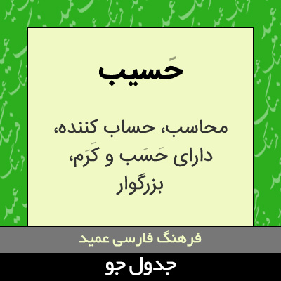 تصویری از حسیب