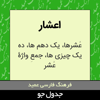 تصویری از اعشار