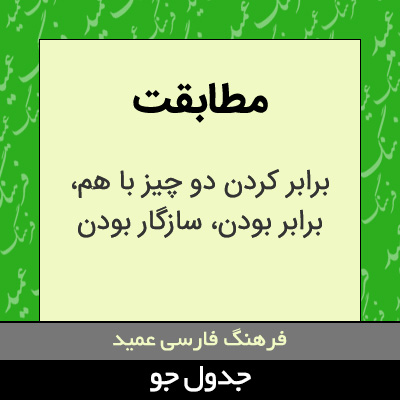 تصویری از مطابقت