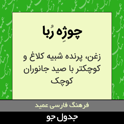 تصویری از چوژه ربا