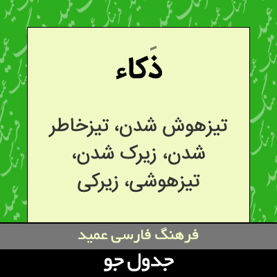 تصویری از ذکاء