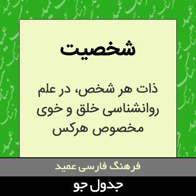 تصویری از شخصیت