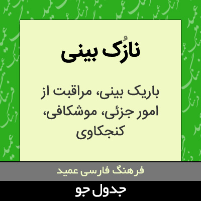 تصویری از نازک بینی