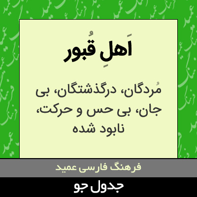 تصویری از اهل قبور