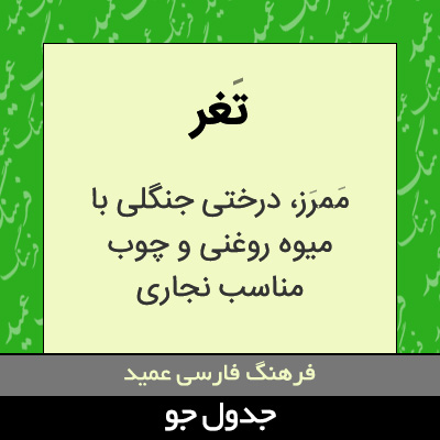 تصویری از تغر