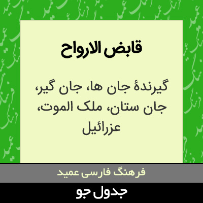 تصویری از قابض الارواح