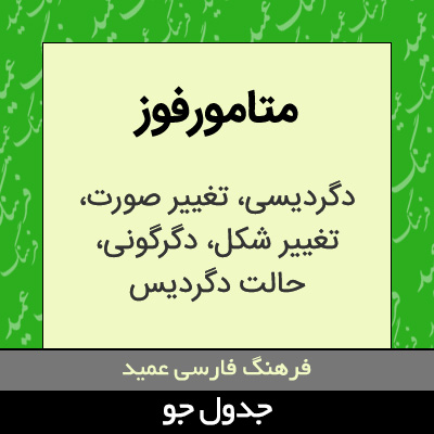 تصویری از متامورفوز