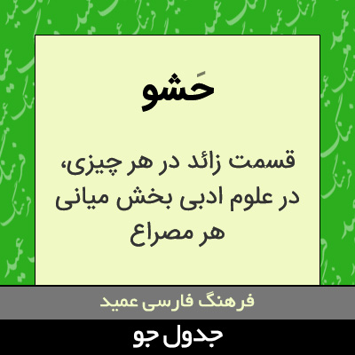 تصویری از حشو