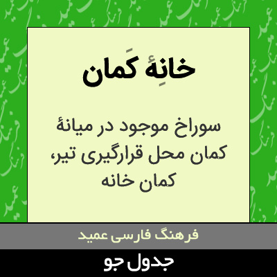 تصویری از خانه کمان