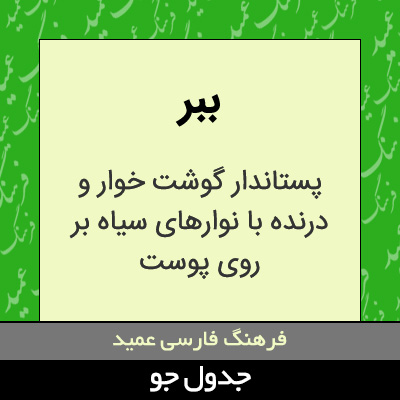 تصویری از ببر