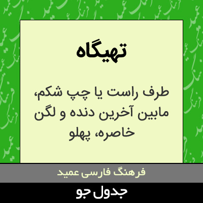 تصویری از تهیگاه