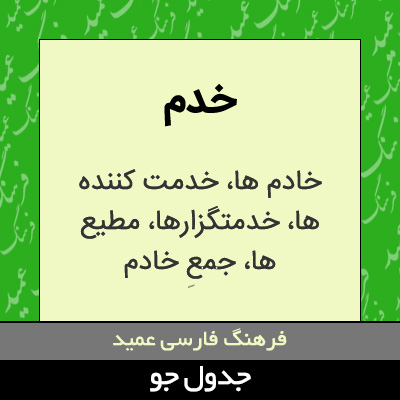 تصویری از خدم