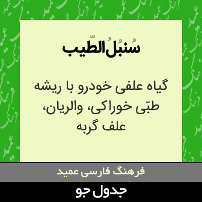 تصویری از سنبل الطیب