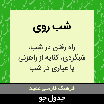 تصویری از شب روی