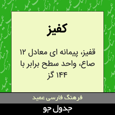 تصویری از کفیز