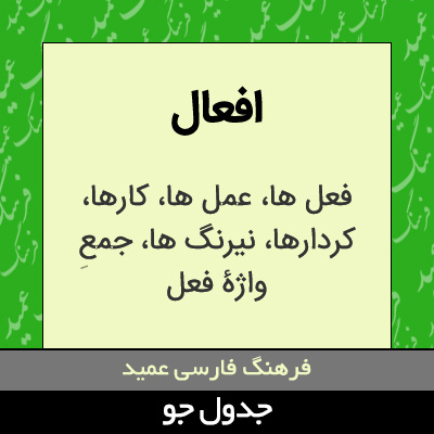 تصویری از افعال