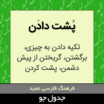 تصویری از پشت دادن