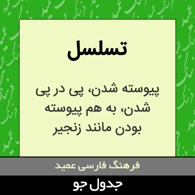 تصویری از تسلسل