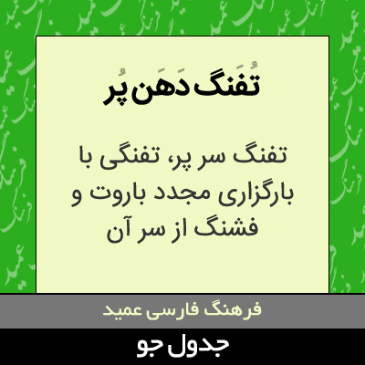 تصویری از تفنگ دهن پر