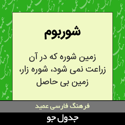 تصویری از شوربوم