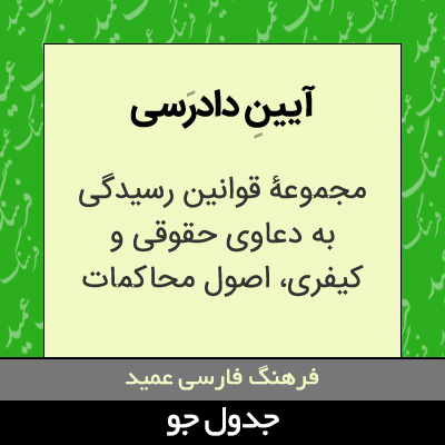 تصویری از آیین دادرسی