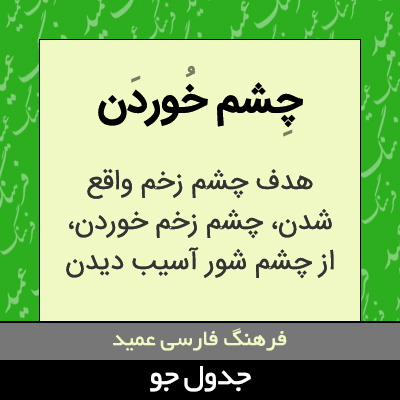 تصویری از چشم خوردن