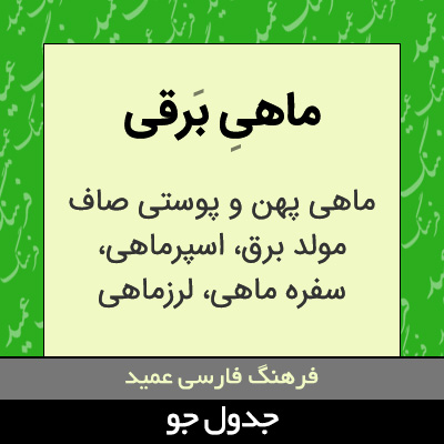 تصویری از ماهی برقی