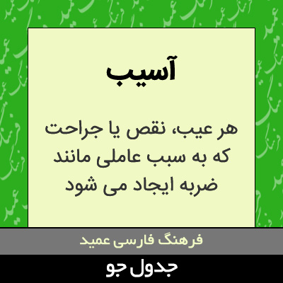 تصویری از آسیب