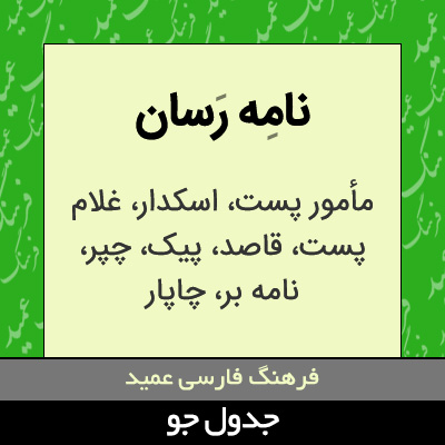 تصویری از نامه رسان