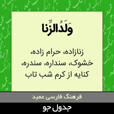 تصویری از ولدالزنا