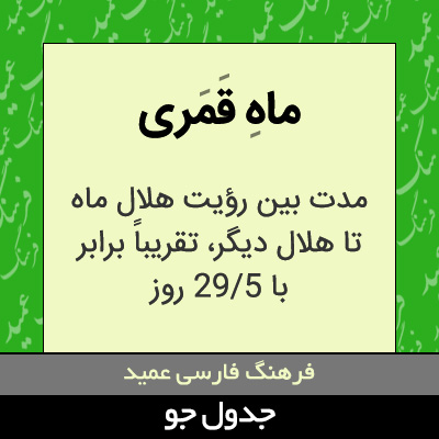 تصویری از ماه قمری