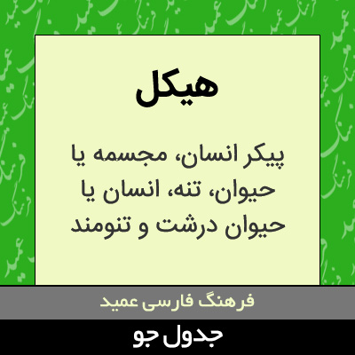 تصویری از هیکل