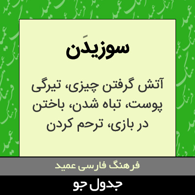 تصویری از سوزیدن