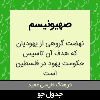 تصویری از صهیونیسم