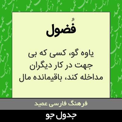 تصویری از فضول