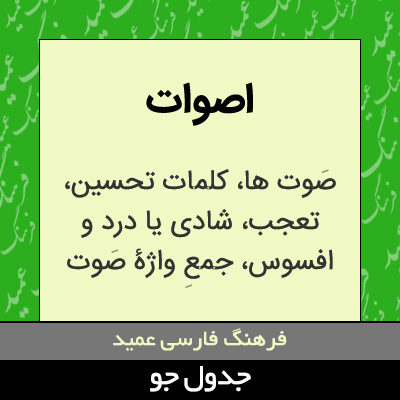 تصویری از اصوات