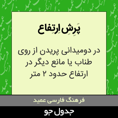 تصویری از پرش ارتفاع