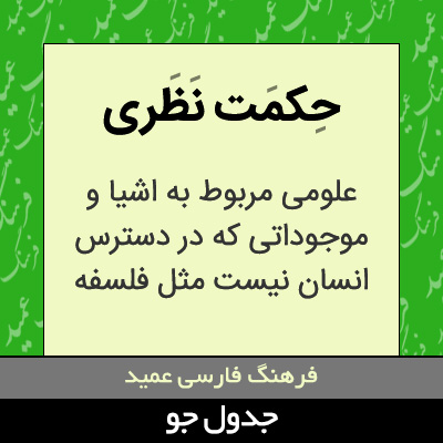 تصویری از حکمت نظری